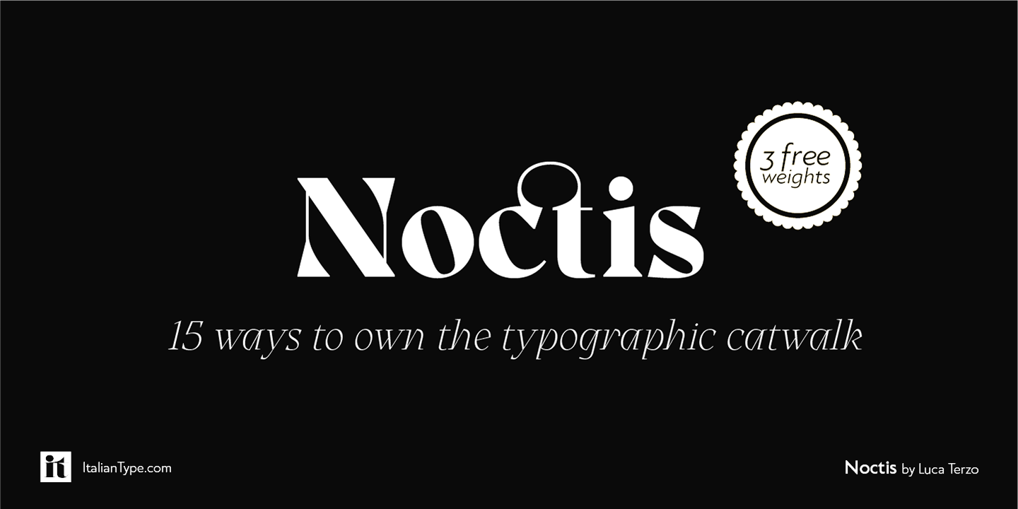 Пример шрифта Noctis